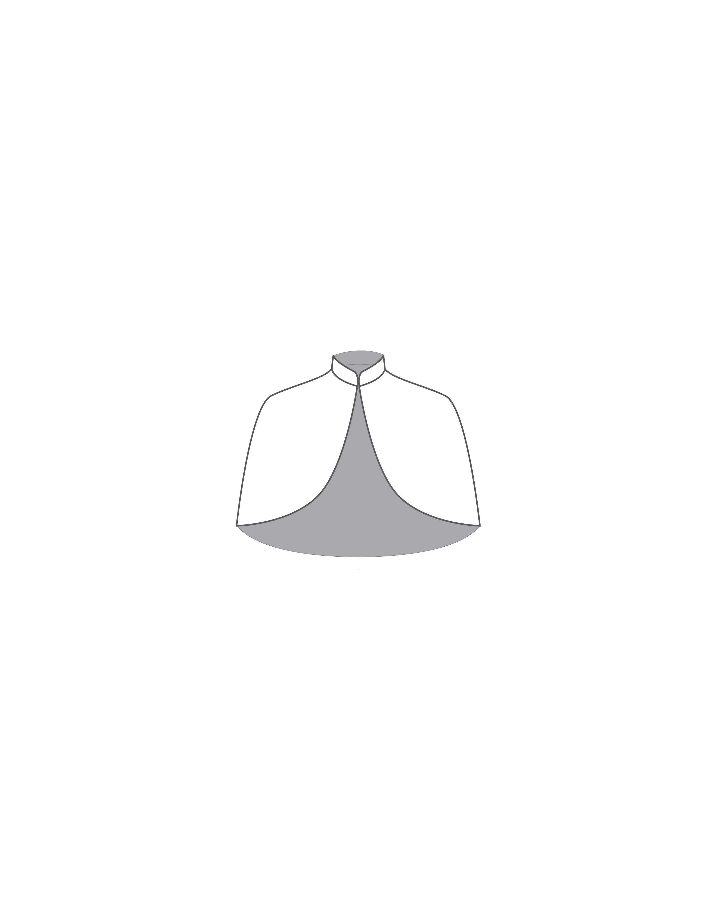 Custom Inked T Neck Cape - Short - Lycra