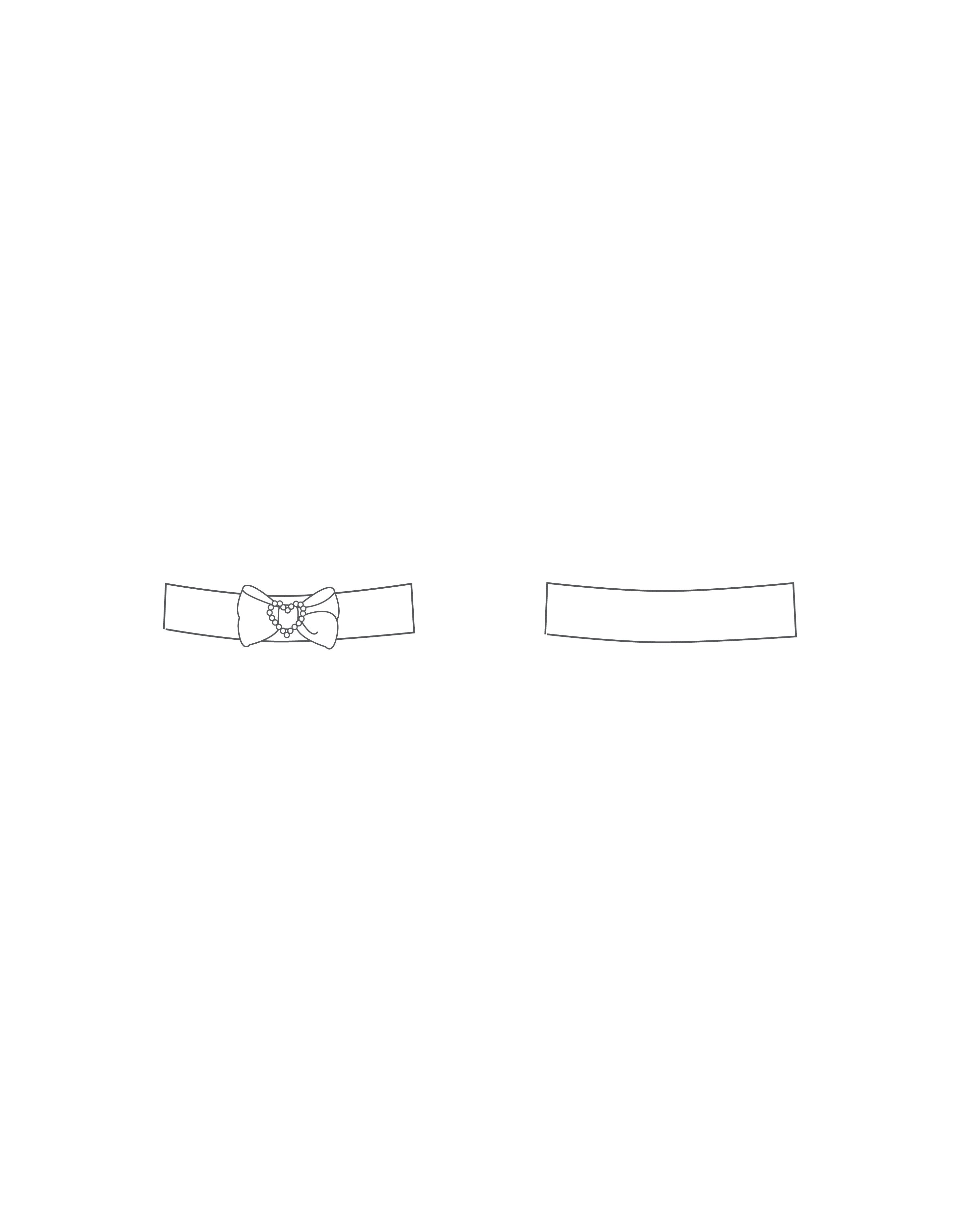 Custom Inked Bow Belt with Buckle - Hologram