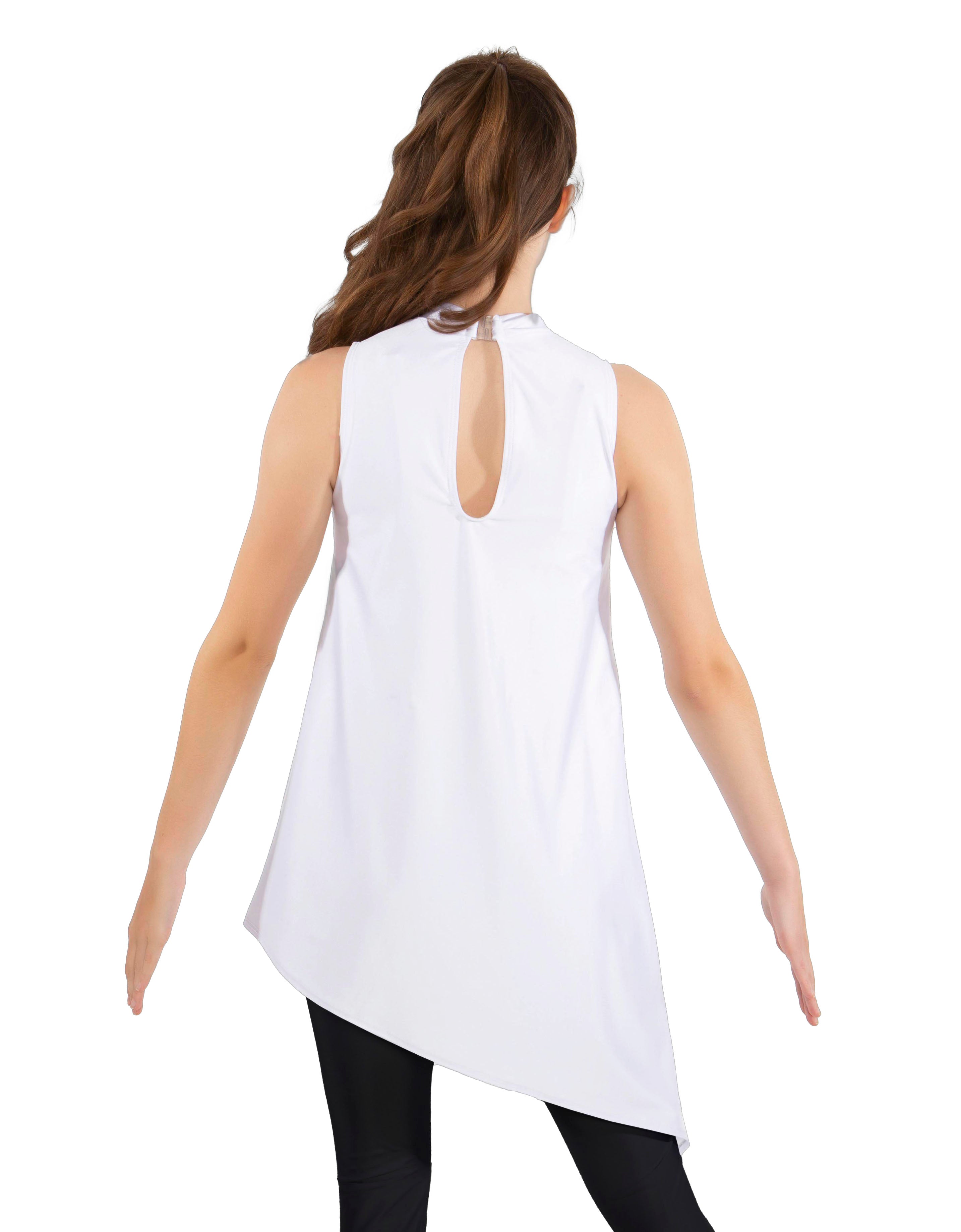TNeck Tunic Asymmetric Skirt