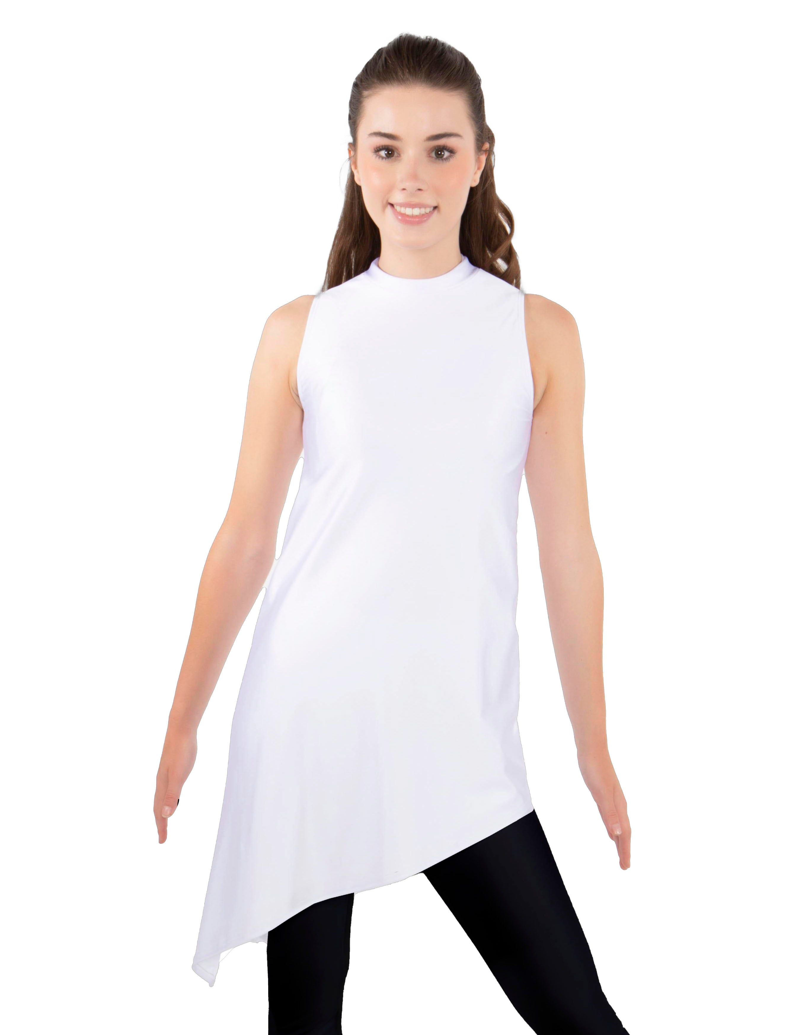 TNeck Tunic Asymmetric Skirt