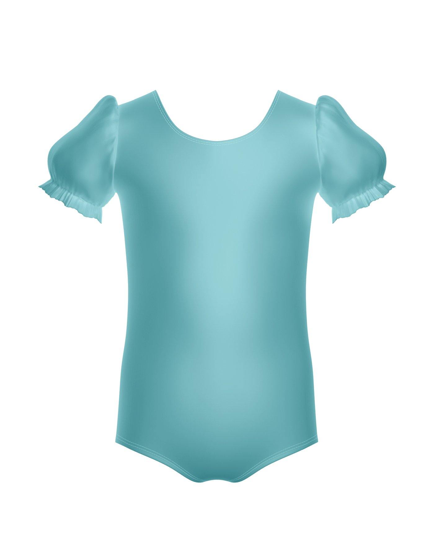 Solid Lycra Puff Sleeve Leotard