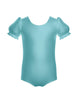 Solid Lycra Puff Sleeve Leotard