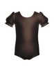 Solid Lycra Puff Sleeve Leotard