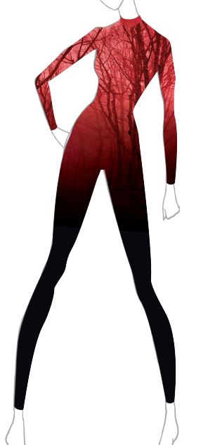 Custom Color Haunted LS Unitard