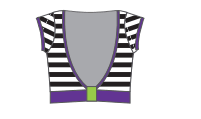 Custom French Bow Back Crop Top