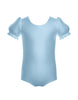 Solid Lycra Puff Sleeve Leotard