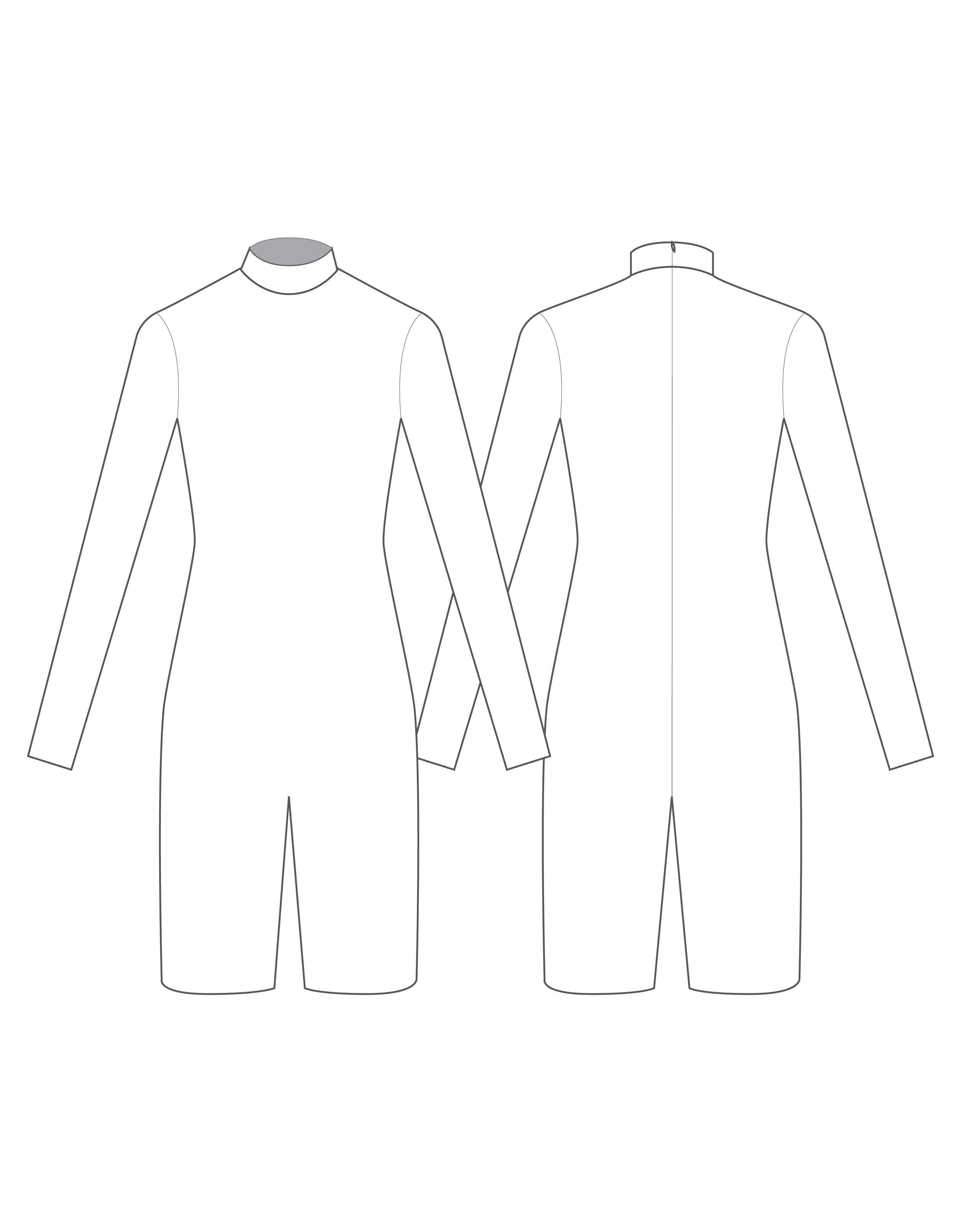 Custom Monkey Around LS Tneck Zipper Back Nicker Length Biketard