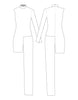 Custom Inked Lycra Half Biketard Half Unitard with Tap Pants - Hamilton Theatrical
