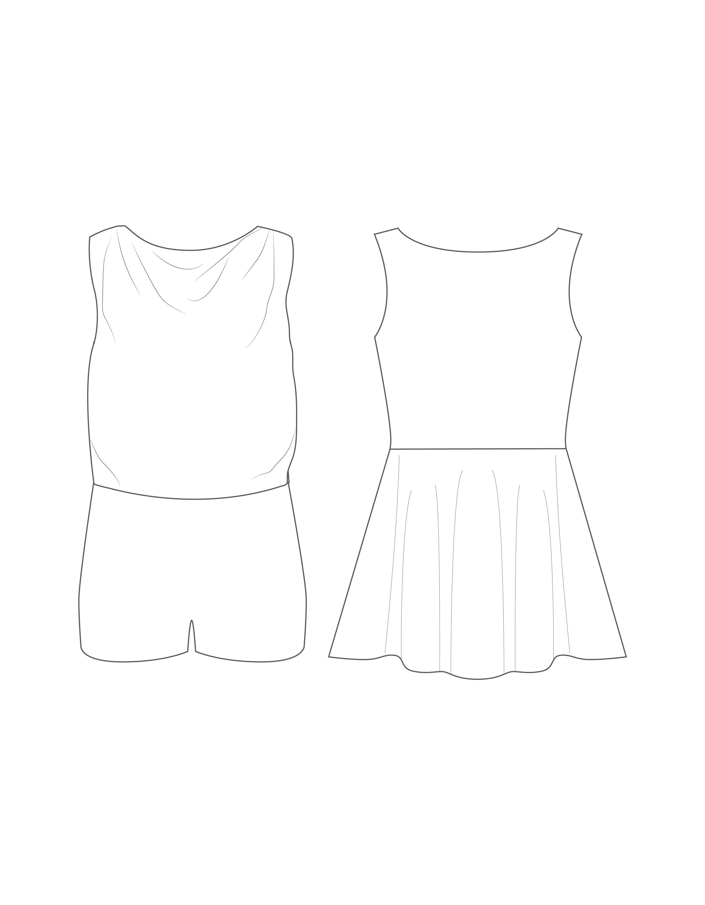 Custom Solid Colour Black Convertible Tank Dress