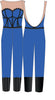 Custom Can Can Can Boots Mesh Sweetheart Unitard