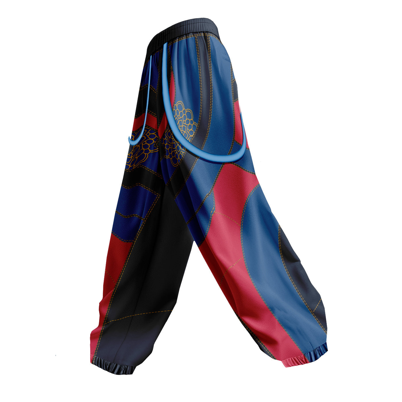 Demon Huntress Parachute Pants with Straps