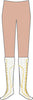 Huntress Golden Boot Covers with Mesh Leggings