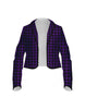 Totally Clueless Houndstooth Cropped Scuba Jacket Ladies
