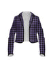 Totally Clueless Houndstooth Cropped Scuba Jacket Ladies