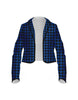 Totally Clueless Houndstooth Cropped Scuba Jacket Ladies