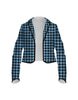 Totally Clueless Houndstooth Cropped Scuba Jacket Ladies