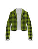 Totally Clueless Houndstooth Cropped Scuba Jacket Ladies
