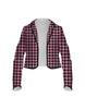 Totally Clueless Houndstooth Cropped Scuba Jacket Ladies