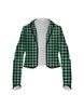 Totally Clueless Houndstooth Cropped Scuba Jacket Ladies