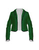 Totally Clueless Houndstooth Cropped Scuba Jacket Ladies