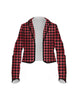 Totally Clueless Houndstooth Cropped Scuba Jacket Ladies