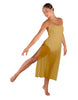 Solid Chiffon Long Panel Dress