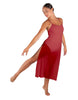 Solid Chiffon Long Panel Dress