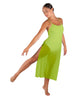 Solid Chiffon Long Panel Dress