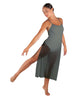 Solid Chiffon Long Panel Dress
