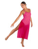 Solid Chiffon Long Panel Dress