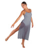 Solid Chiffon Long Panel Dress