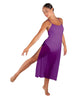 Solid Chiffon Long Panel Dress