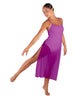 Solid Chiffon Long Panel Dress