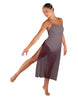 Solid Chiffon Long Panel Dress