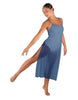 Solid Chiffon Long Panel Dress