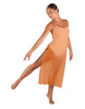 Solid Chiffon Long Panel Dress