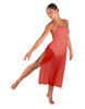 Solid Chiffon Long Panel Dress
