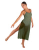 Solid Chiffon Long Panel Dress
