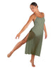 Solid Chiffon Long Panel Dress