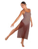 Solid Chiffon Long Panel Dress