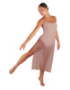 Solid Chiffon Long Panel Dress