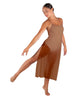 Solid Chiffon Long Panel Dress