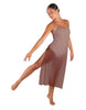 Solid Chiffon Long Panel Dress