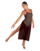 Solid Chiffon Long Panel Dress