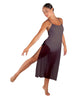 Solid Chiffon Long Panel Dress