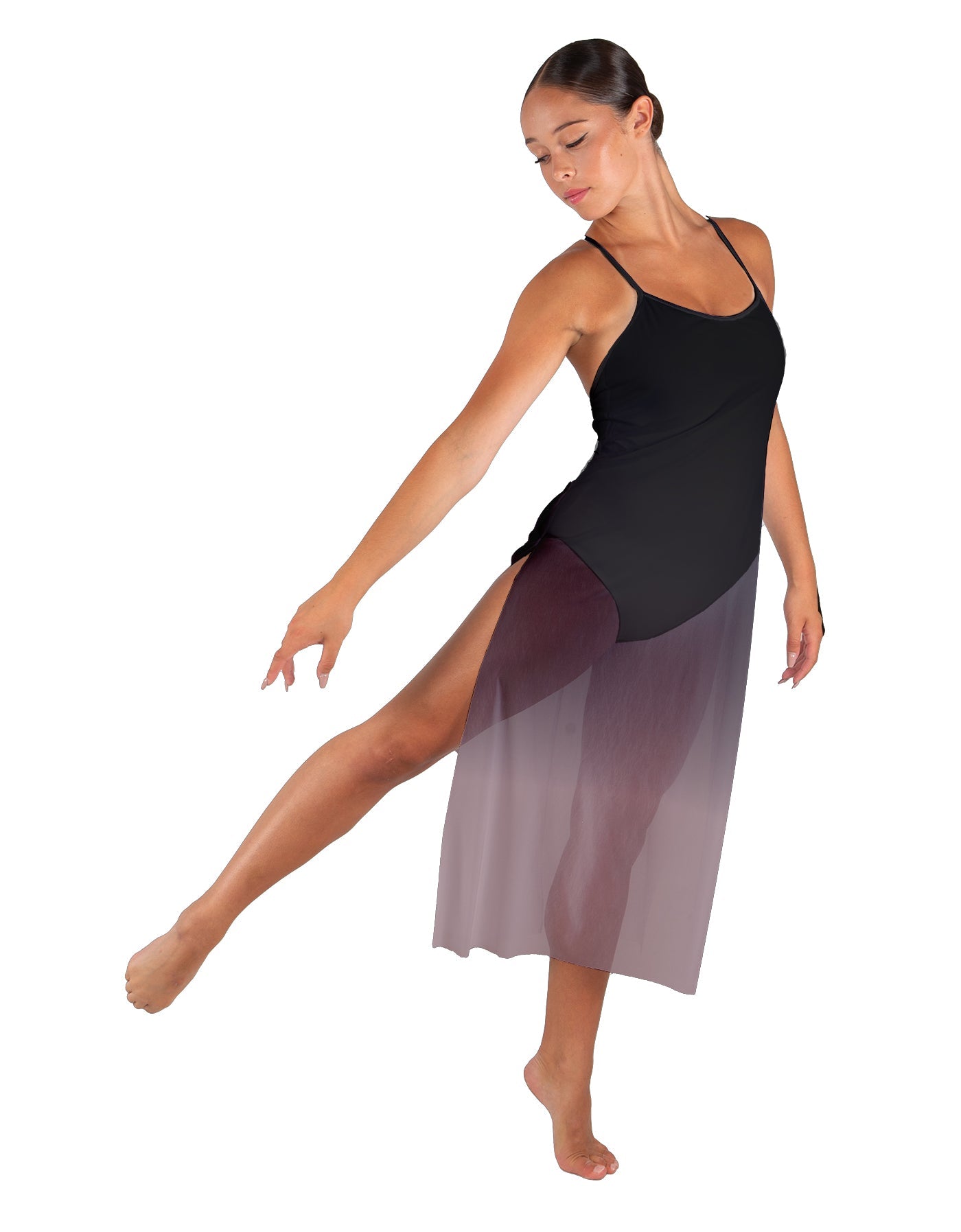 Soulful Long Chiffon Panel Dress