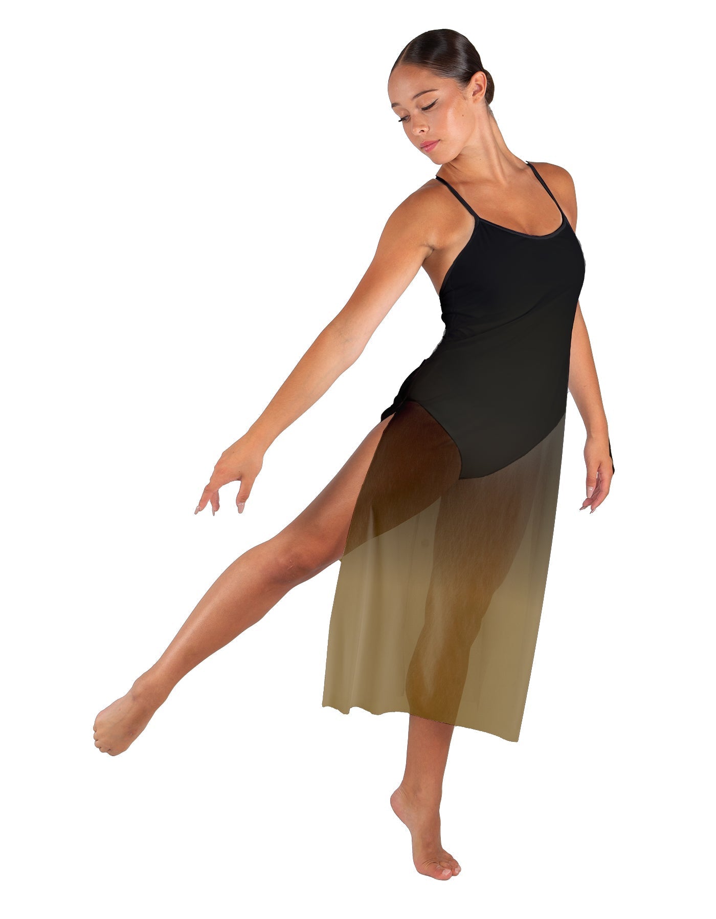 Soulful Long Chiffon Panel Dress