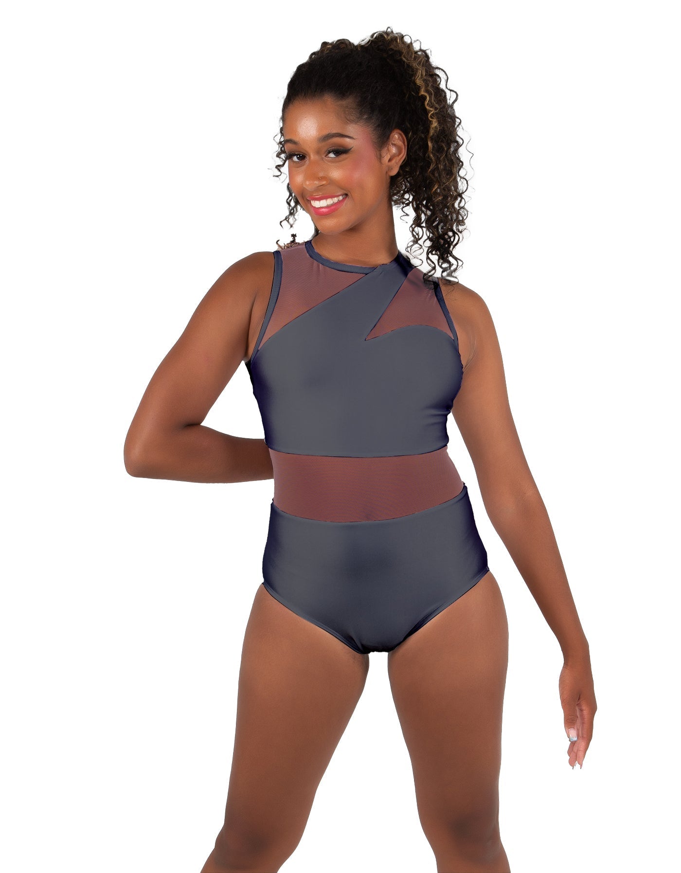 Solid Lycra Ambition Sleeveless Leotard