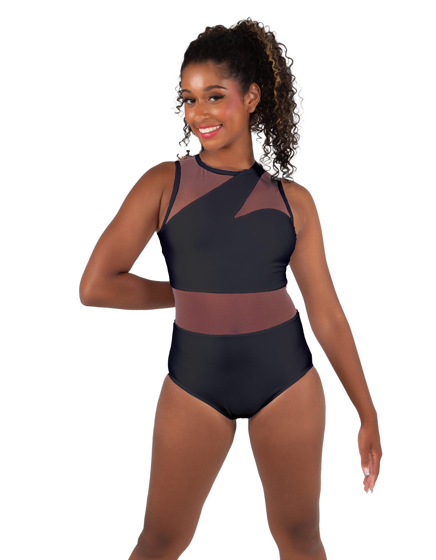 Solid Lycra Ambition Sleeveless Leotard