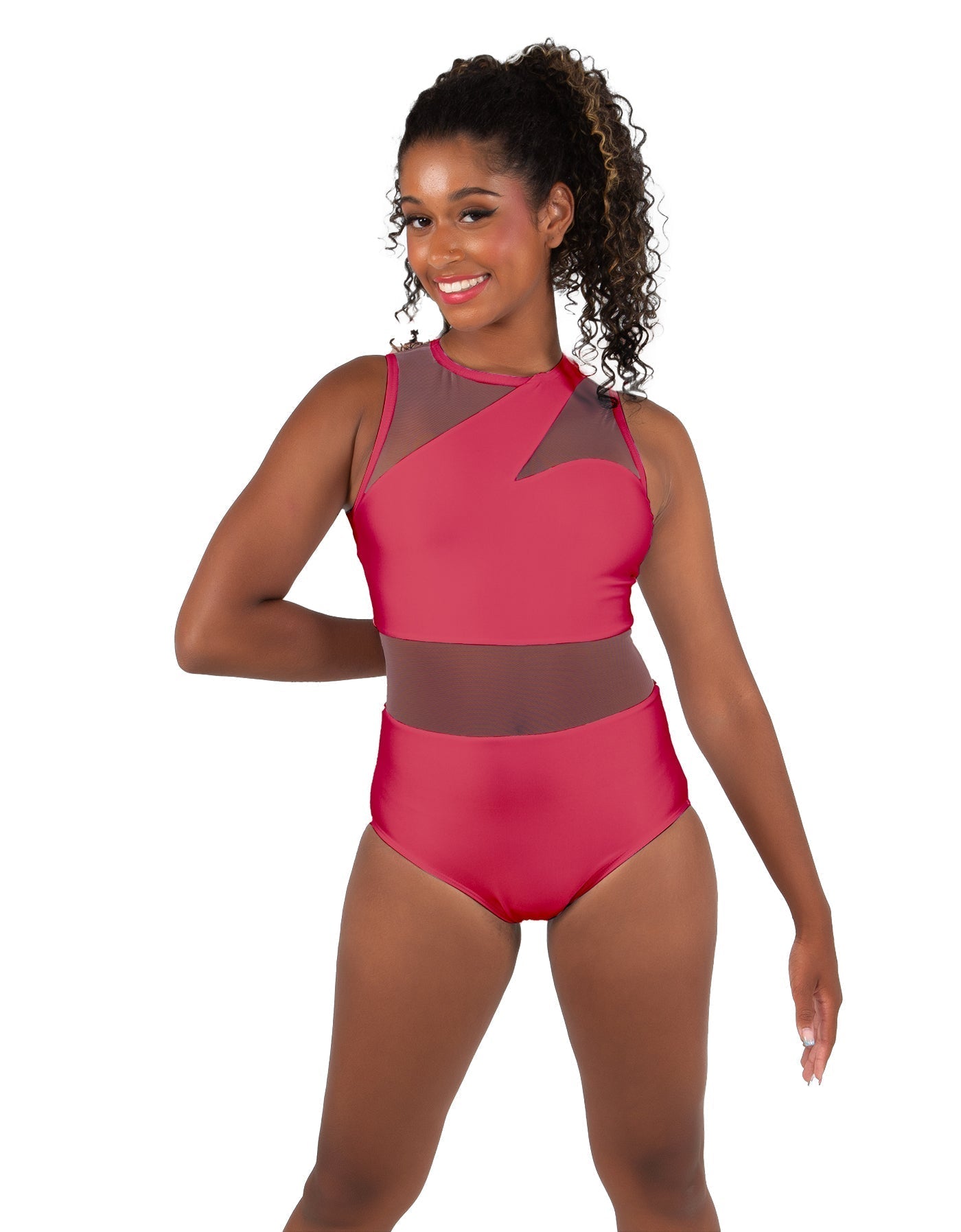 Solid Lycra Ambition Sleeveless Leotard